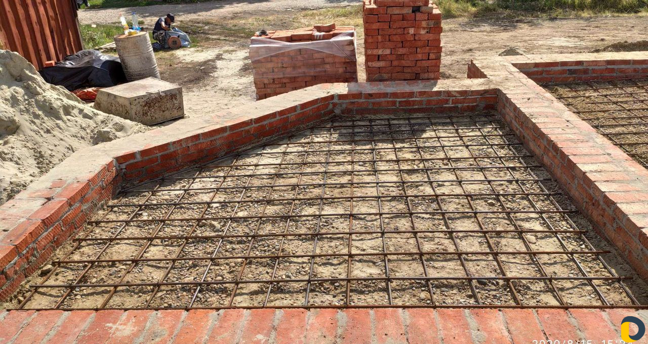 Фундамент плита отмостка стяжка