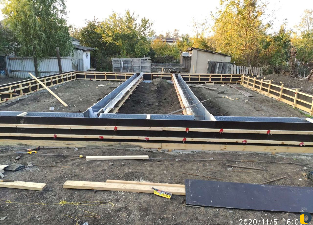 Фундамент плита отмостка стяжка