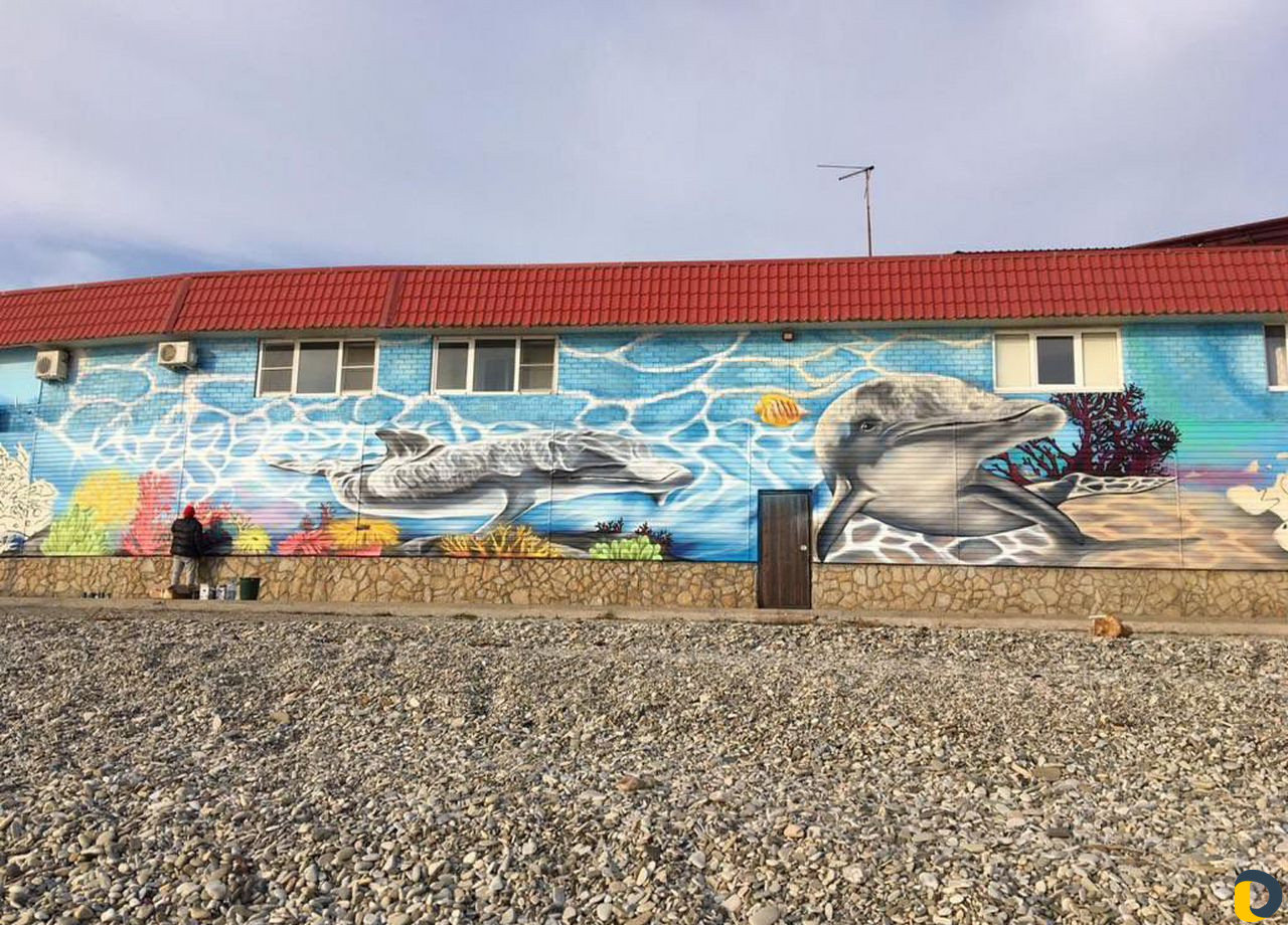 Граффити. Художественная роспись. Монументальная ж