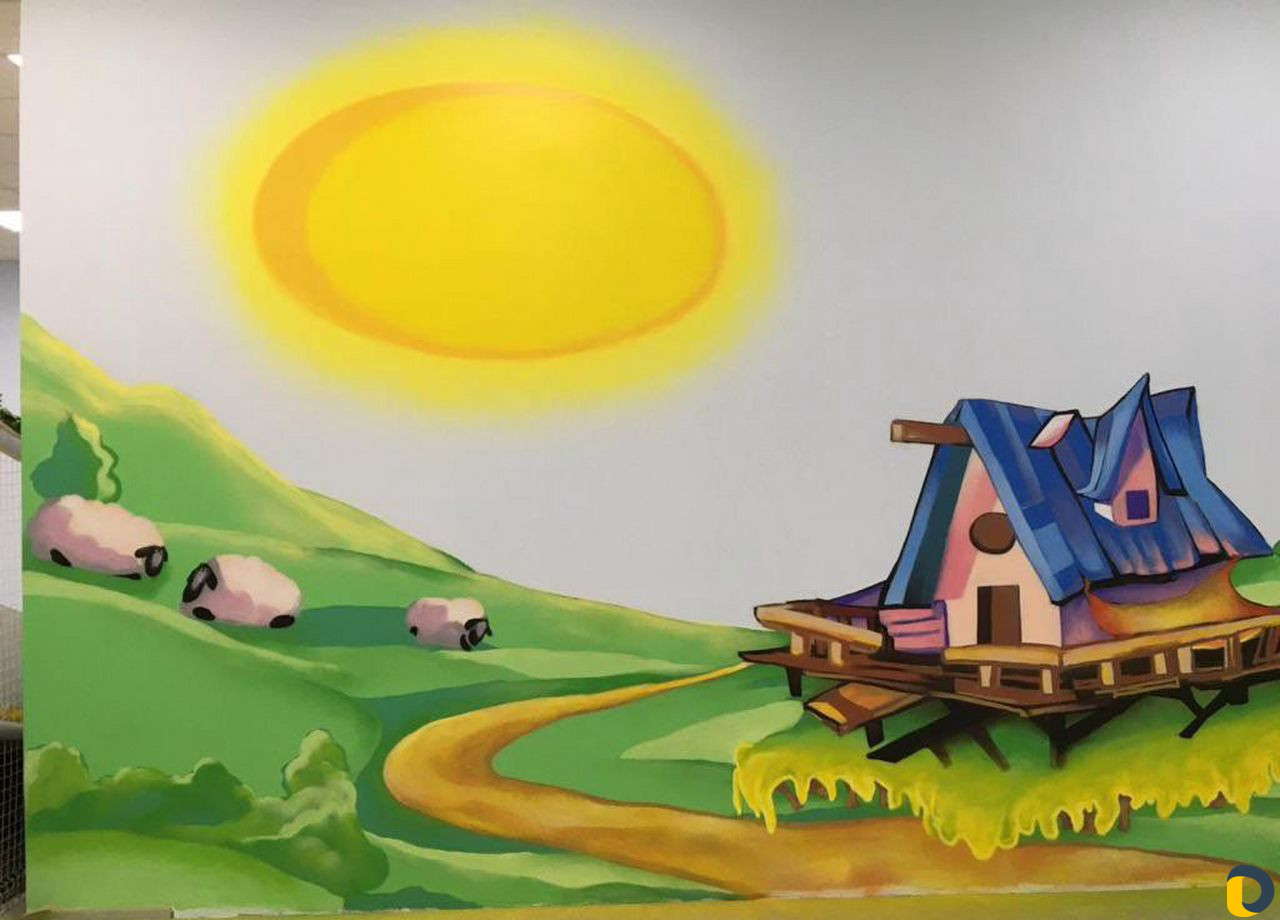 Граффити. Художественная роспись. Монументальная ж