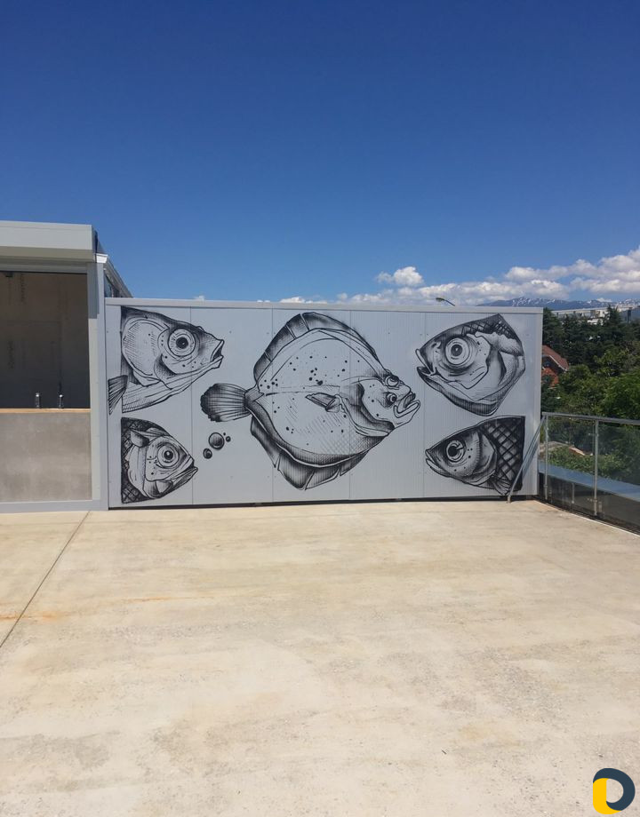 Граффити. Художественная роспись. Монументальная ж