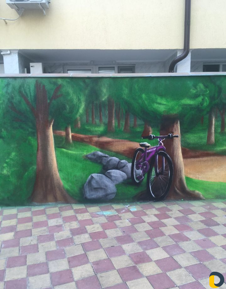 Граффити. Художественная роспись. Монументальная ж