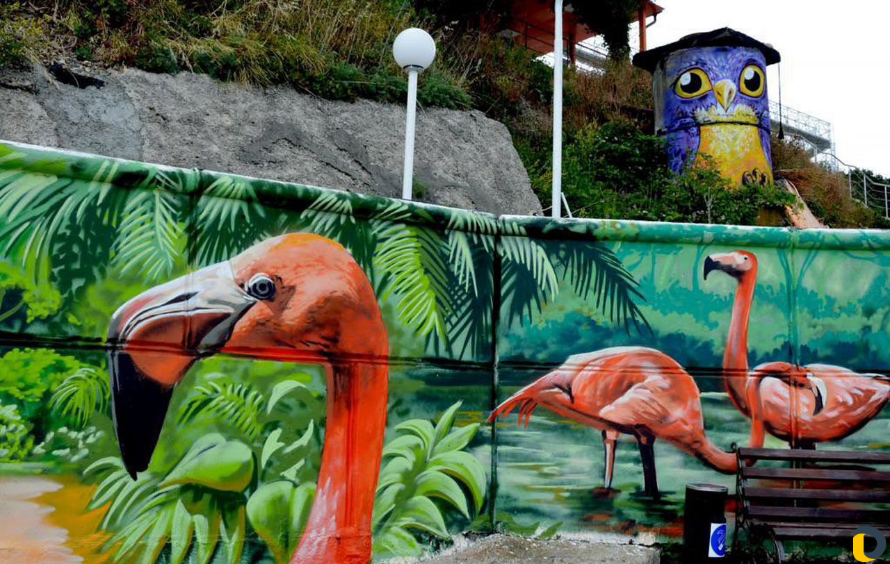 Граффити. Художественная роспись. Монументальная ж