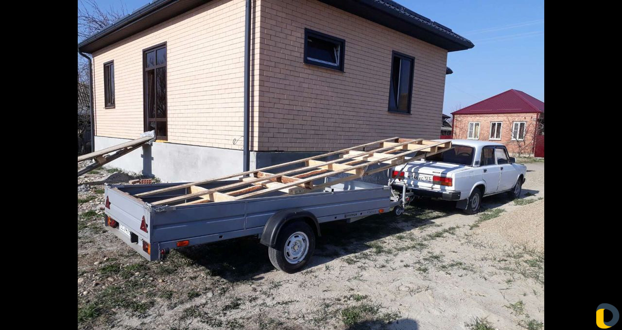 Грузоперевозки здесь. Прицеп длиннобазный