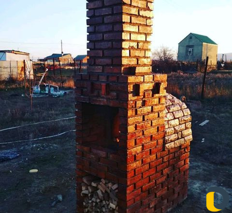 Хлебная печь барбекю на дровах