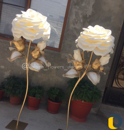 Интерьерные цветы и светильники