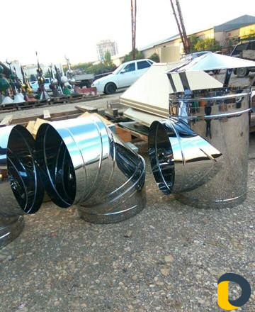 Изготовление дымоходов из нержавейки,любой сложнос