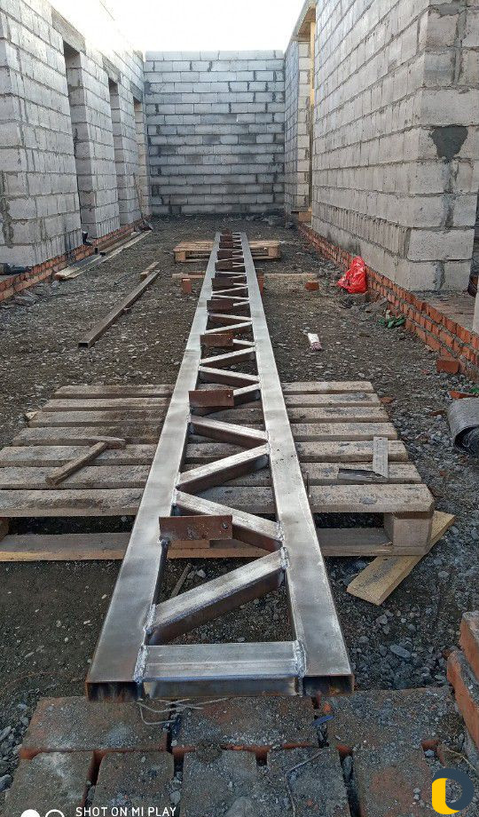 Изготовление фермы и скамейки перила
