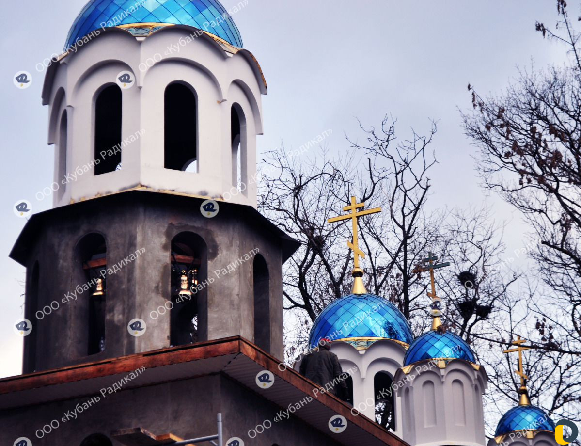 Изготовление куполов и крестов для церквей, храмов