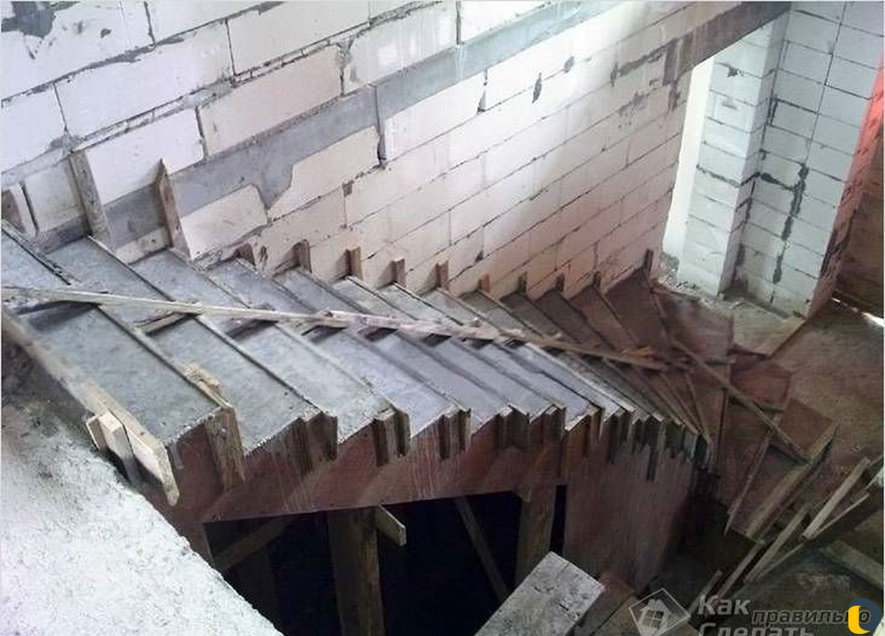 Изготовление лестниц из бетона