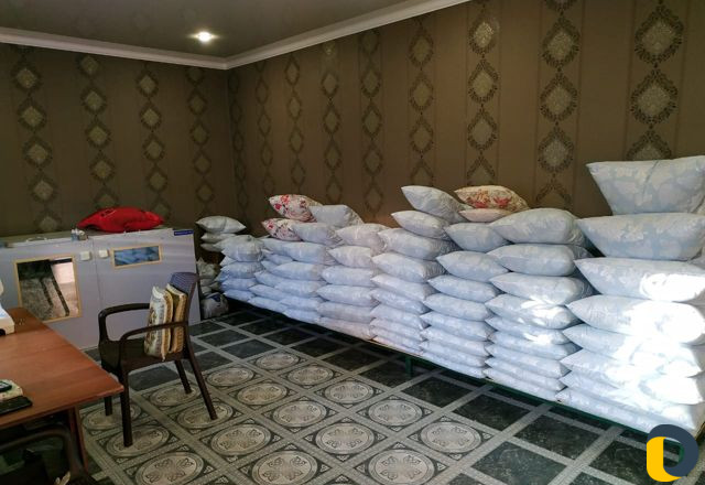 Изготовление матрац и одеял Чистка подушек