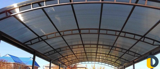 Изготовление навесов из поликарбоната