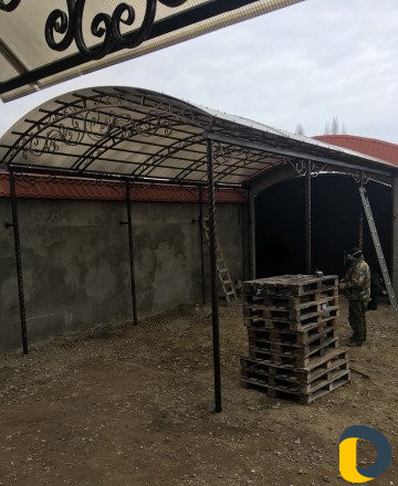 Изготовление навесов из поликарбоната