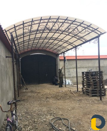 Изготовление навесов из поликарбоната