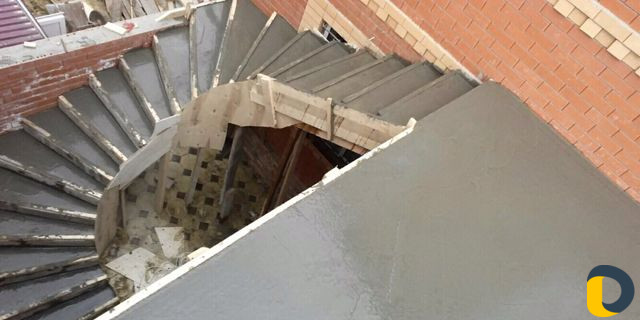 Изготовление железо бетонных лестниц