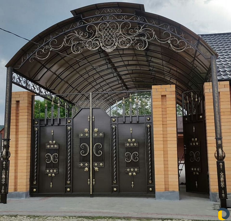 Изготовливаем ворота перила навесы козерки двери о