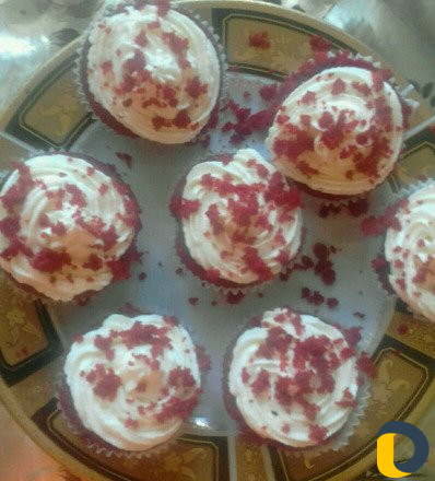 Капкейки красный бархат