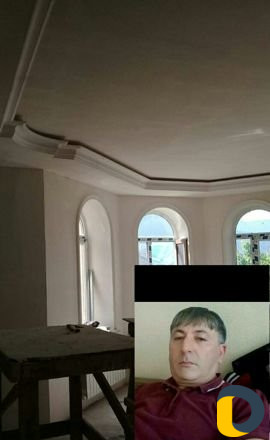 Карниз лепка шпаклёвка обои