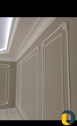 Карниз.шпаклевка.обои.ломинад