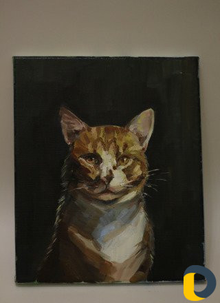 Картина маслом вашего котика