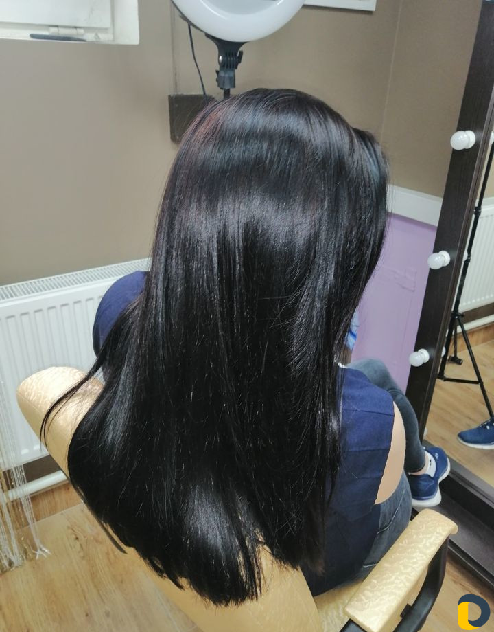 Кератиновое выпрямление, Наращивание волос