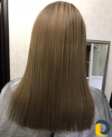 Кератиновое выпрямление волос