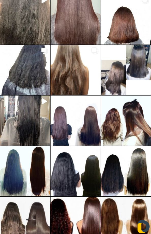 Кератиновое выпрямление волос