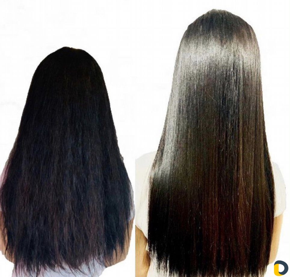 Кератиновое выпрямление волос