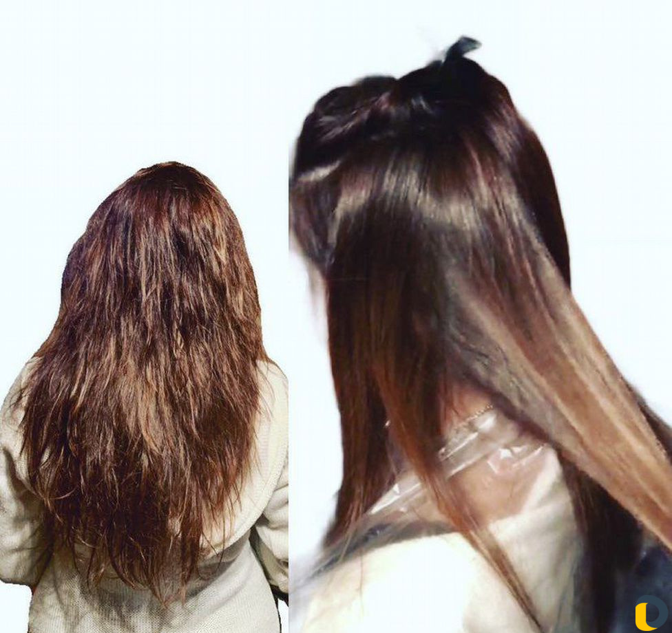 Кератиновое выпрямление волос