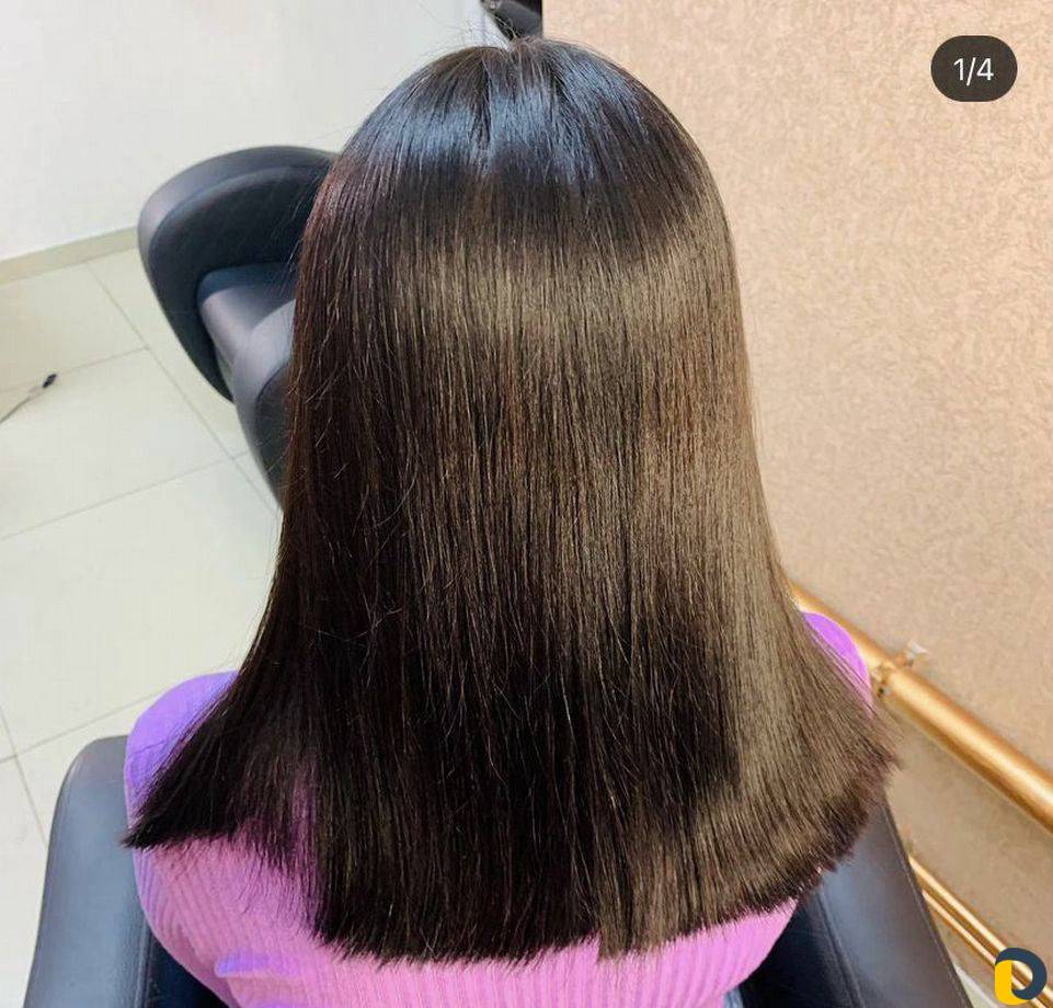 Кератиновое выпрямление волос