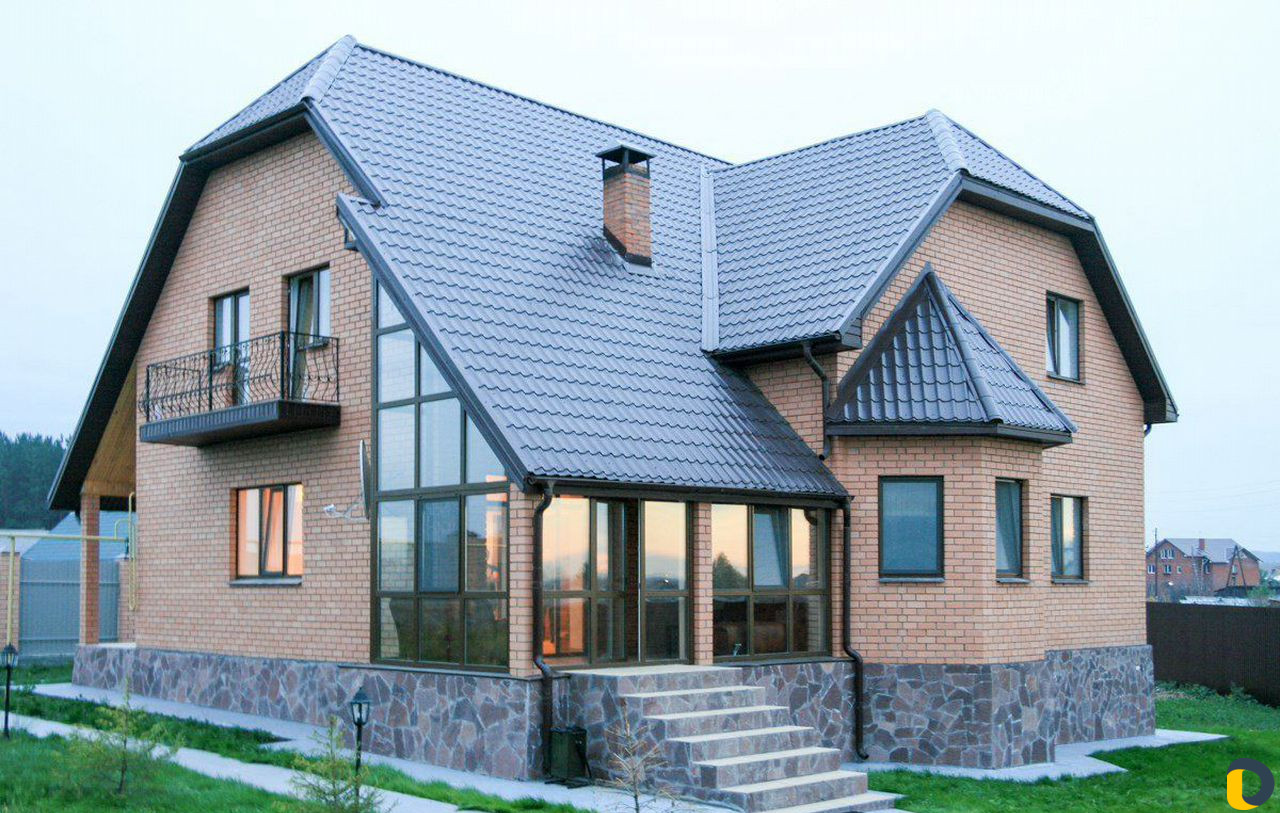 Кладка газоблока+кирпич+фундамент+монолит