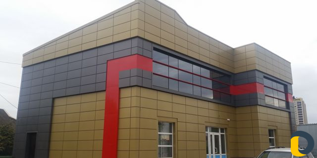 Композит, клинкер, термопанели керамогранит, фасад