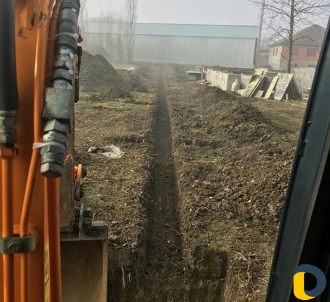 Копаем траншея Водопроводи Канализации