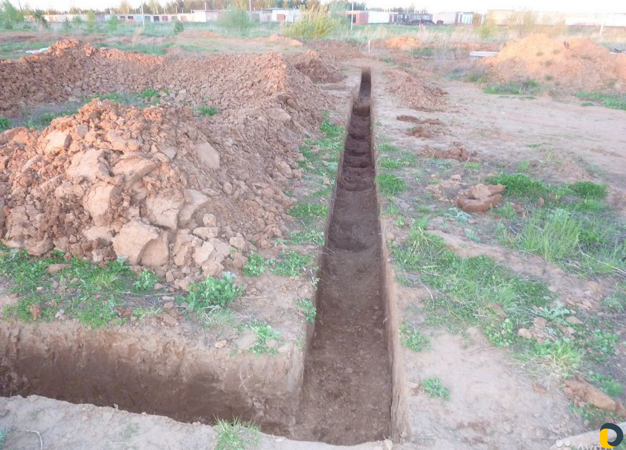 Копка септиков, траншей, фундаментов, покос травы