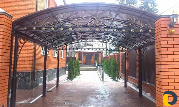 Кованые навесы и козырьки