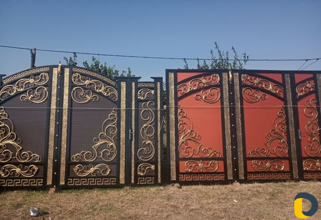 Кованые ворота и двери козырьки и навес 2000 кв и