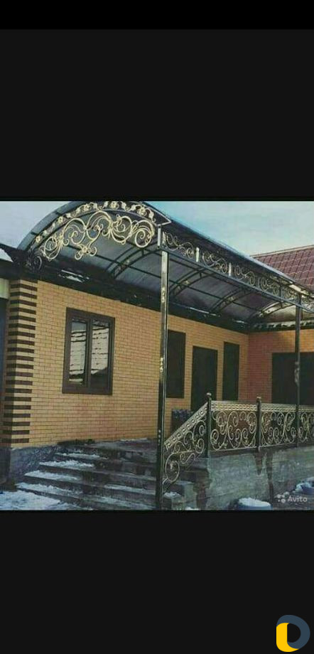 Кованые ворота навесы