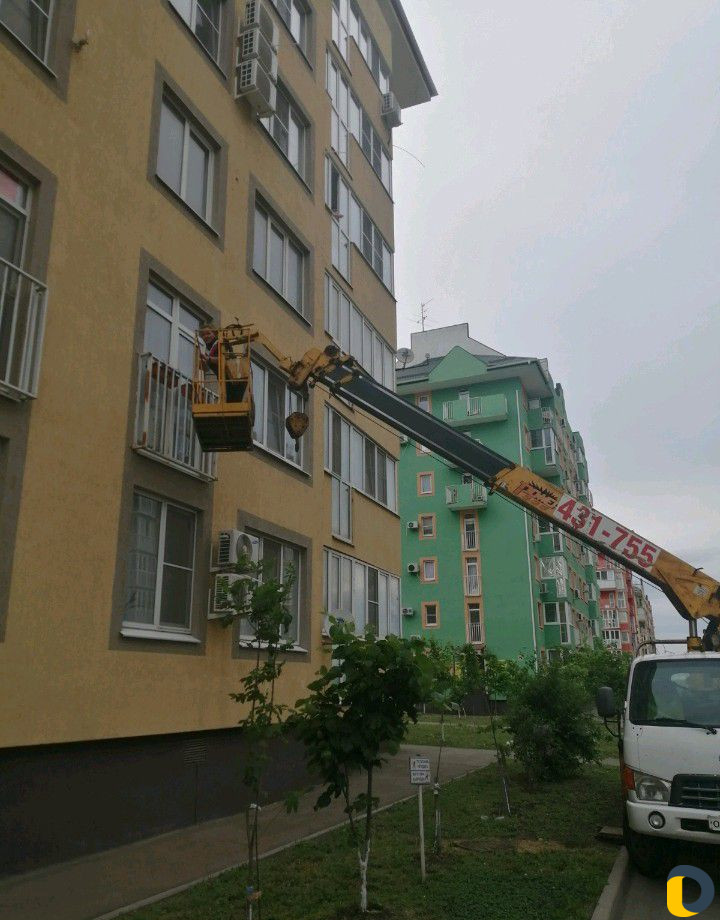 Кран-манипулятор, вышка