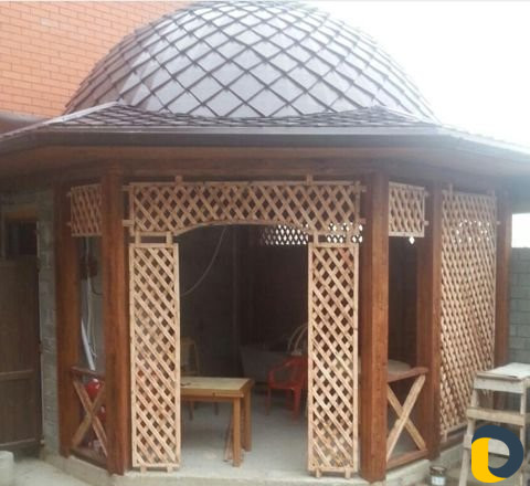 Кровельные работы беседки