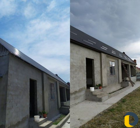 Крыша,ремонт крыши, желуб установка