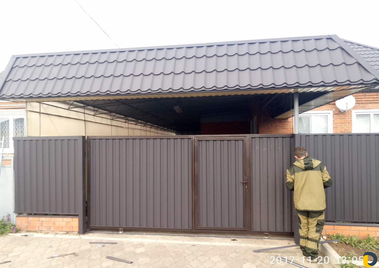 Крыши, навесы, заборы