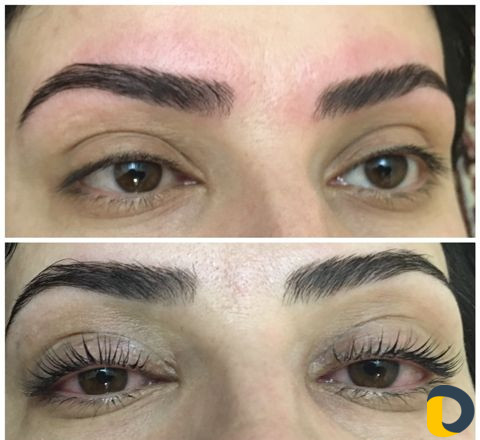Ламинирование бровей ресниц