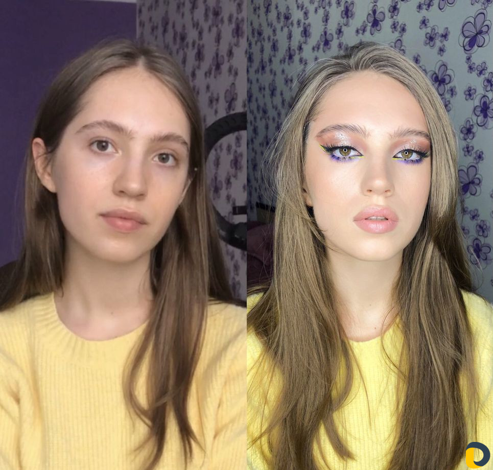 Макияж Локоны
