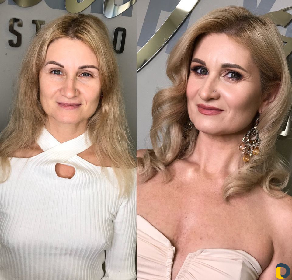 Макияж прически укладки
