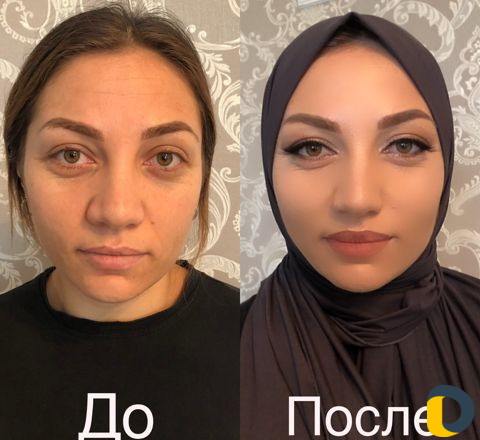 Макияж с ресничками 1000