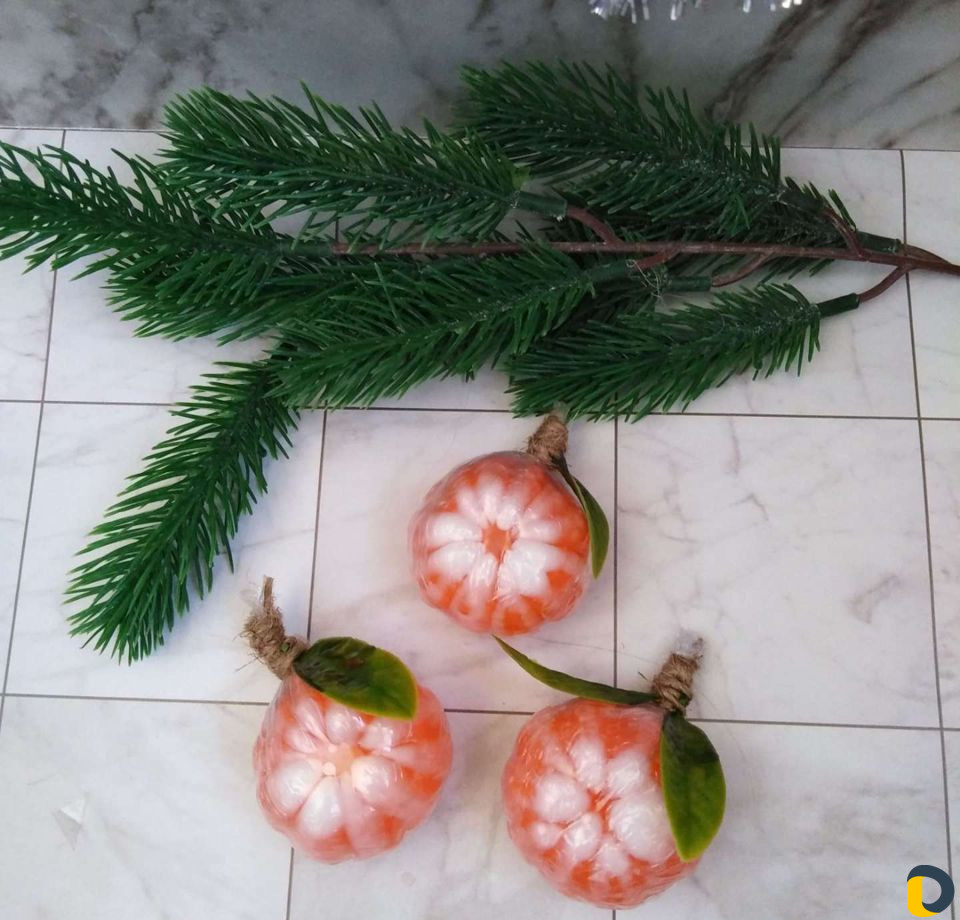 Мандарины из мыла ручной работы