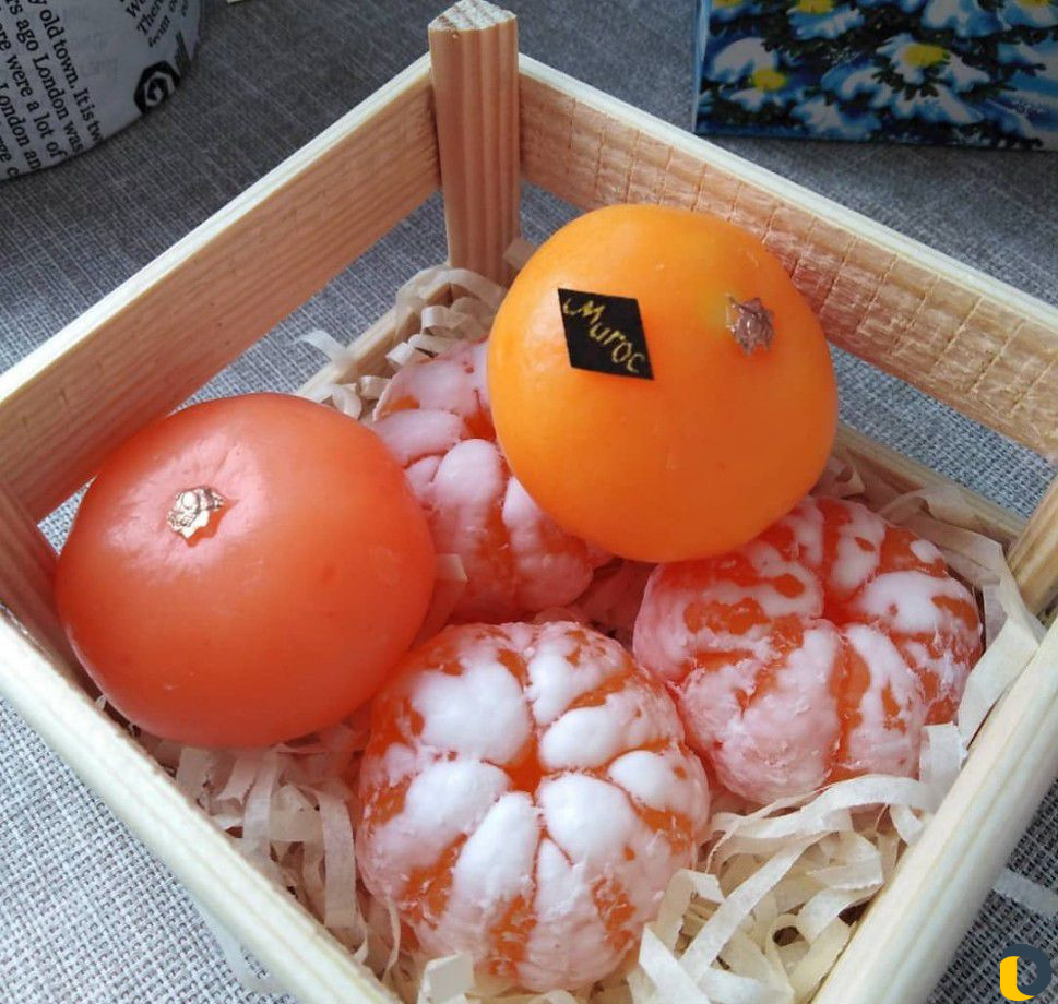 Мандарины из мыла ручной работы