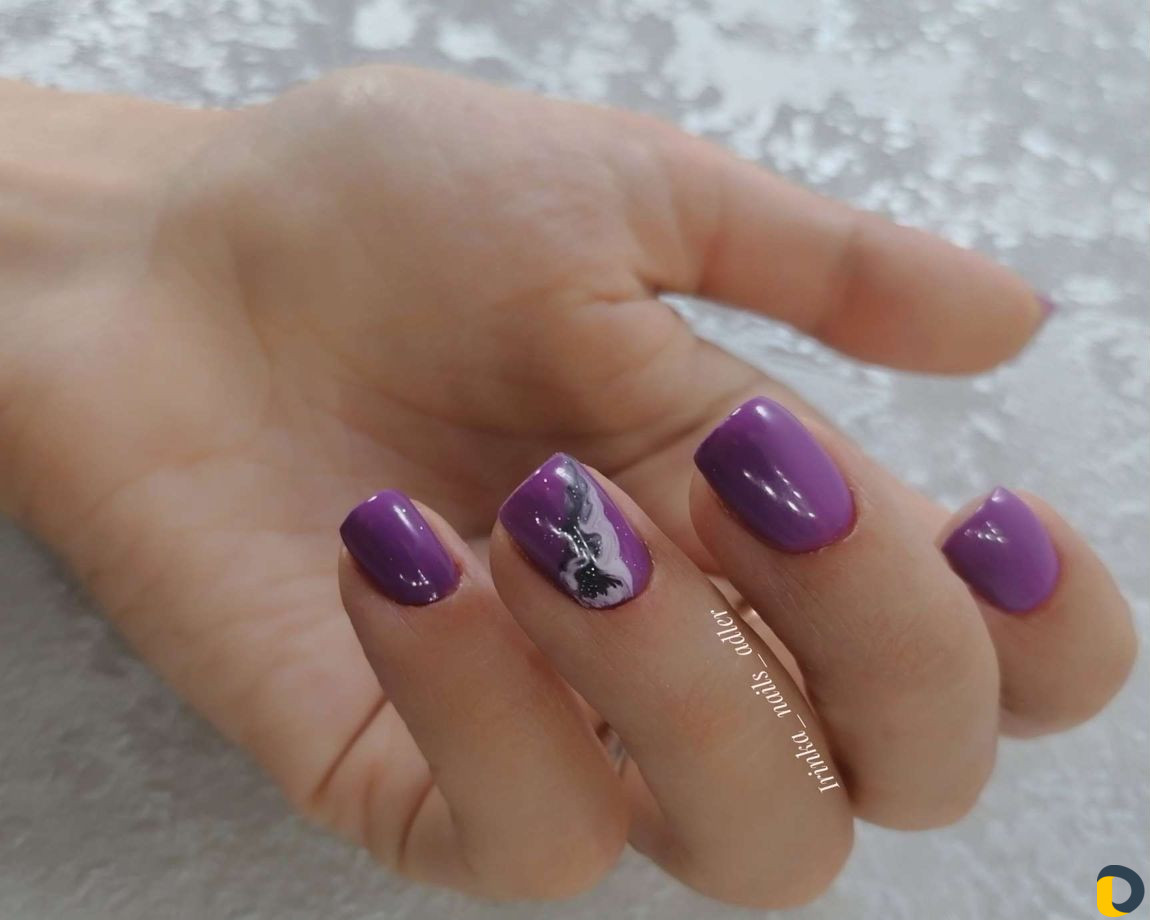 Маникюр коррекция ногтей