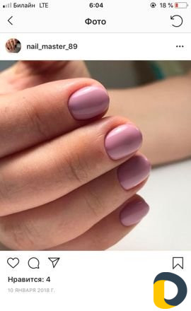 Маникюр с покрытием гель лака