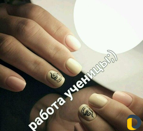 Маникюр шеллак наращивание ногтей